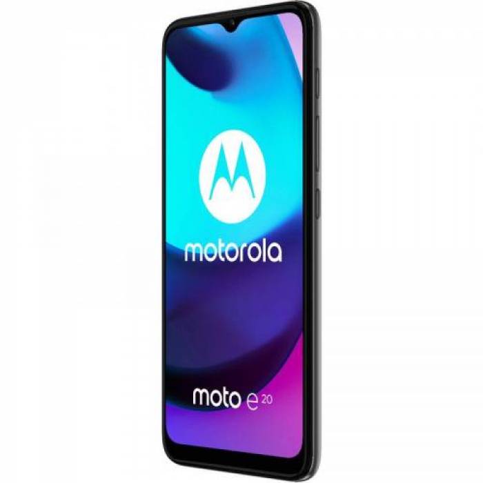Telefon Mobil Motorola Moto E20 Dual Sim, 32GB, 2GB RAM, 4G, Graphite Grey