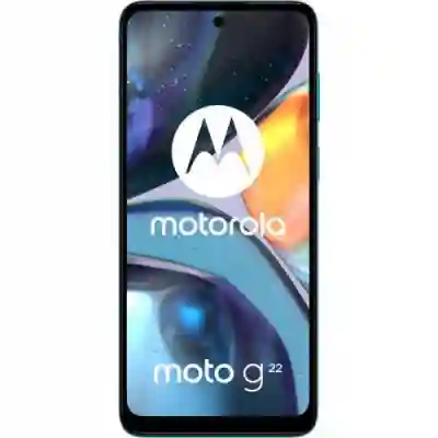 Telefon Mobil Motorola Moto G22 Dual SIM, 64GB, 4GB RAM, 4G, Iceberg Blue