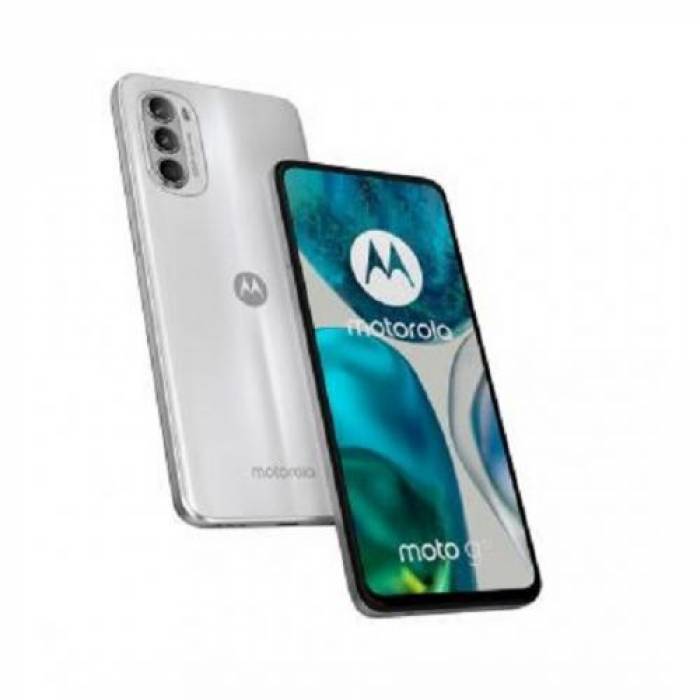 Telefon Mobil Motorola Moto G52 Dual SIM, 128GB, 4GB RAM, 4G, Metallic White