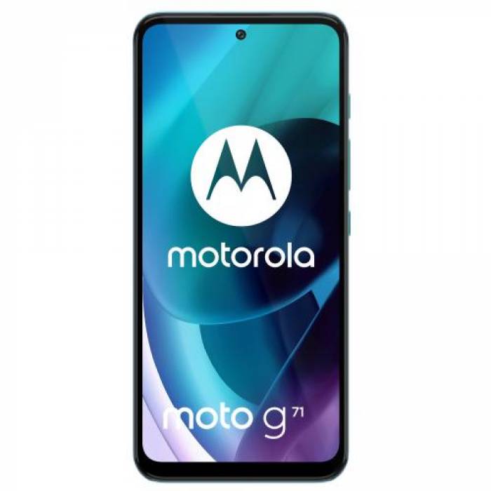 Telefon Mobil Motorola Moto G71 Dual SIM, 128GB, 6GB RAM, 5G, Arctic Blue