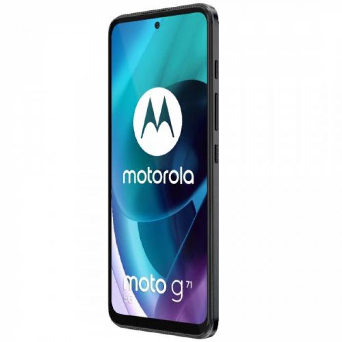 Telefon Mobil Motorola Moto G71 Dual SIM, 128GB, 6GB RAM, 5G, Iron Black