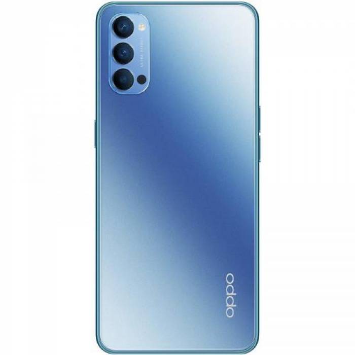 Telefon mobil OPPO Reno 4, Dual SIM, 128GB, 8GB RAM, 5G, Galactic Blue