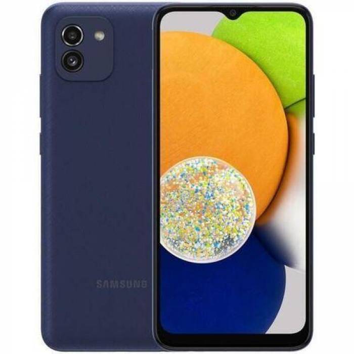 Telefon Mobil Samsung Galaxy A03, Dual SIM, 64GB, 4GB RAM, 4G, Blue