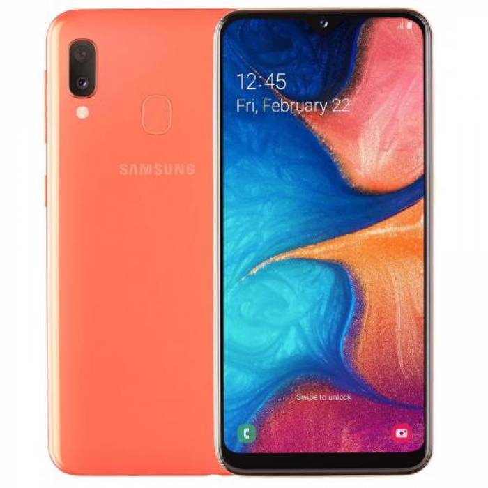 Telefon Mobil Samsung Galaxy A20e Dual SIM, 32GB, 4G, Coral