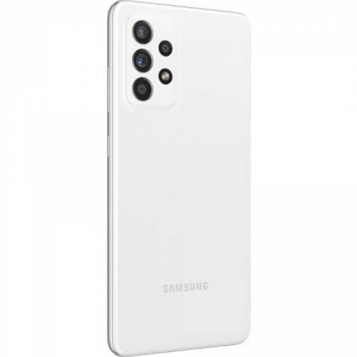 Telefon Mobil Samsung Galaxy A52 5G Edition, Dual SIM, 128GB, 6GB RAM, 5G, Awesome White