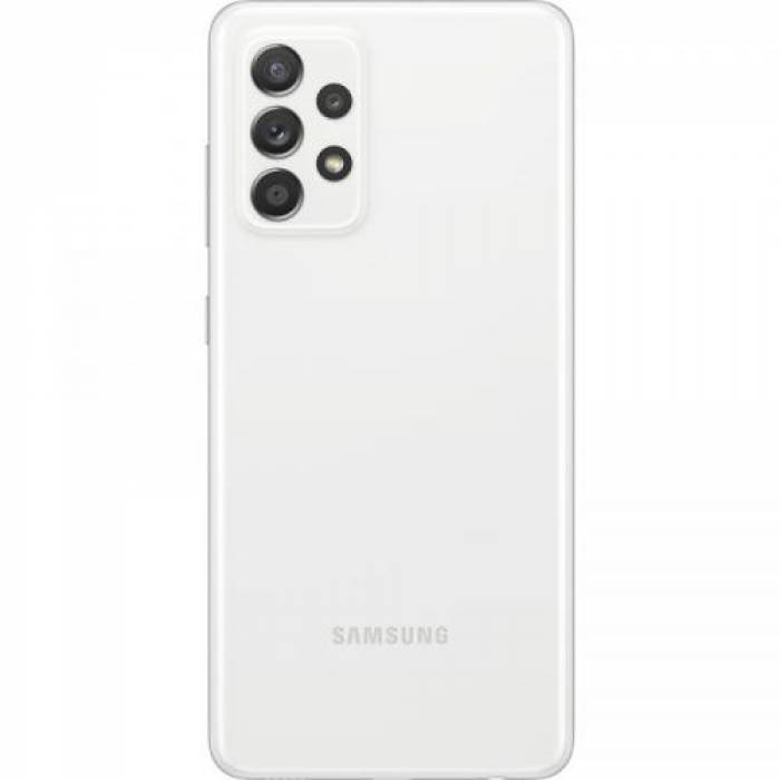 Telefon Mobil Samsung Galaxy A52 Dual SIM, 128GB, 6GB RAM, 4G, Awesome White