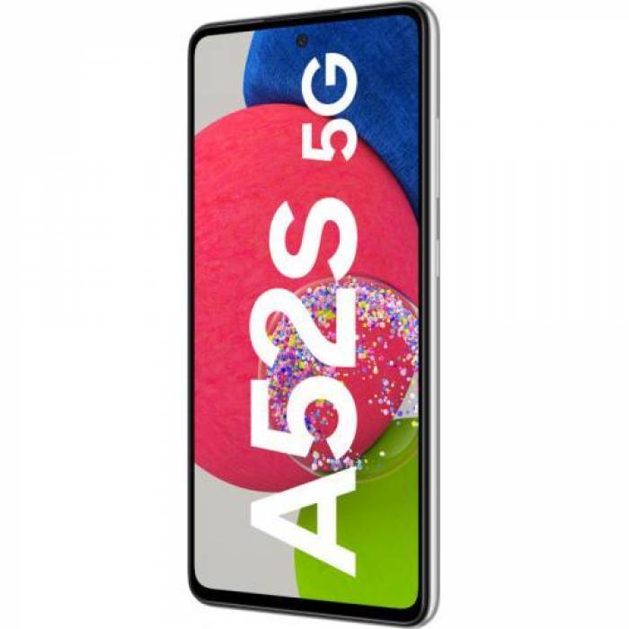 Telefon Mobil Samsung Galaxy A52s, Dual SIM, 256GB, 8GB RAM, 5G, Awesome White