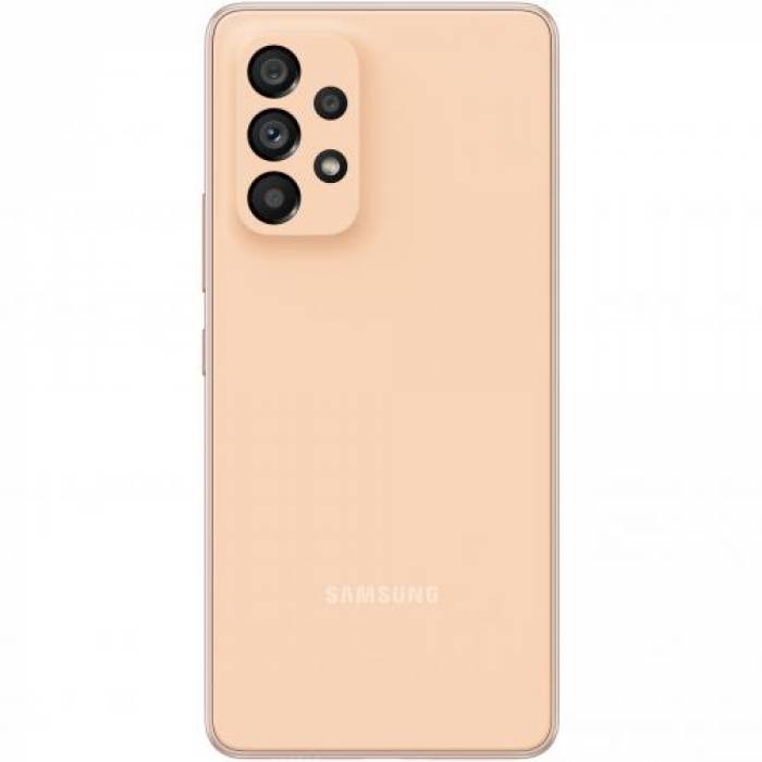 Telefon Mobil Samsung Galaxy A53 Dual SIM, 128GB, 6GB RAM, 5G, Awesome Peach