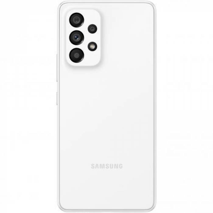 Telefon Mobil Samsung Galaxy A53 Dual SIM, 256GB, 8GB RAM, 5G, Awesome White