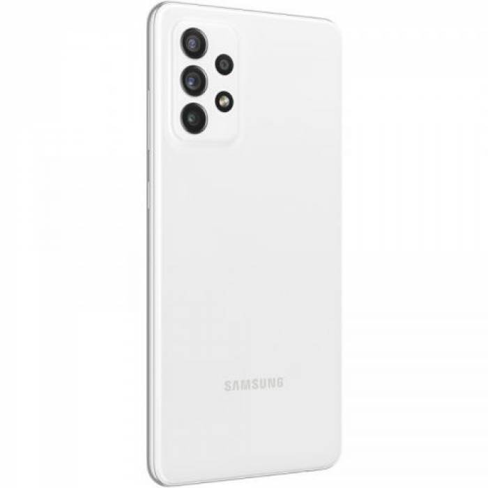 Telefon Mobil Samsung Galaxy A72 Dual SIM, 128GB, 6GB RAM, 4G, Awesome White