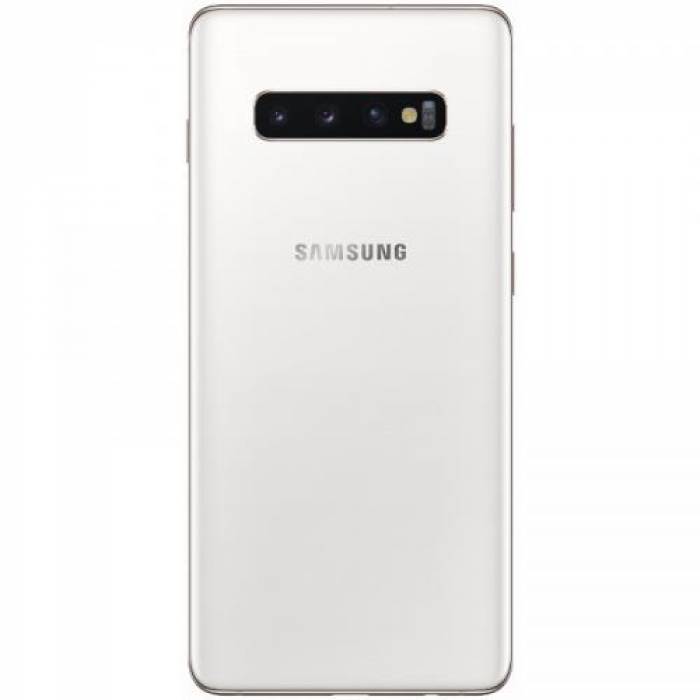 Telefon Mobil Samsung Galaxy S10 Plus, Dual Sim, 512GB, 4G, Ceramic White