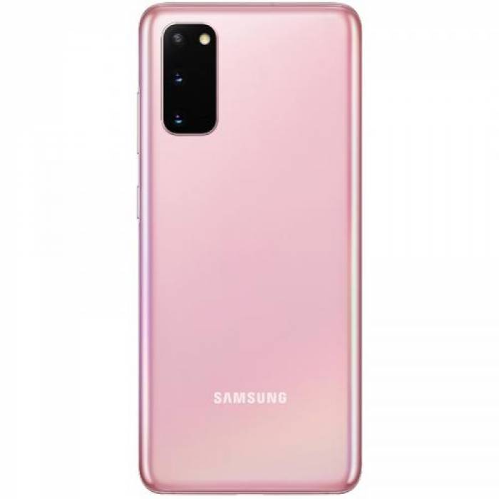 Telefon Mobil Samsung Galaxy S20, Dual Sim, 128GB, 8GB RAM, 4G, Cloud Pink