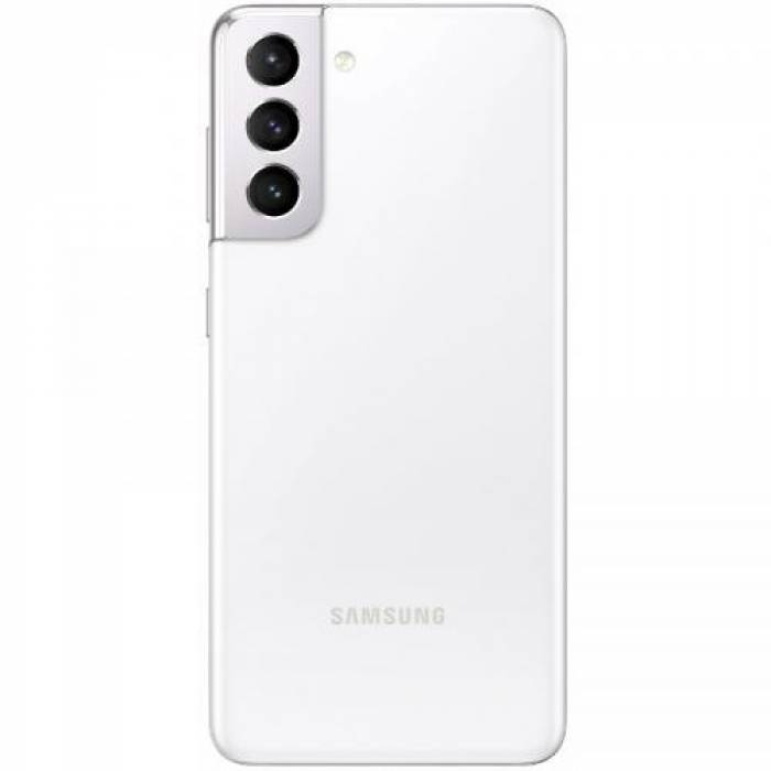 Telefon Mobil Samsung Galaxy S21 Dual SIM, 128GB, 8GB RAM, 5G, Phantom White