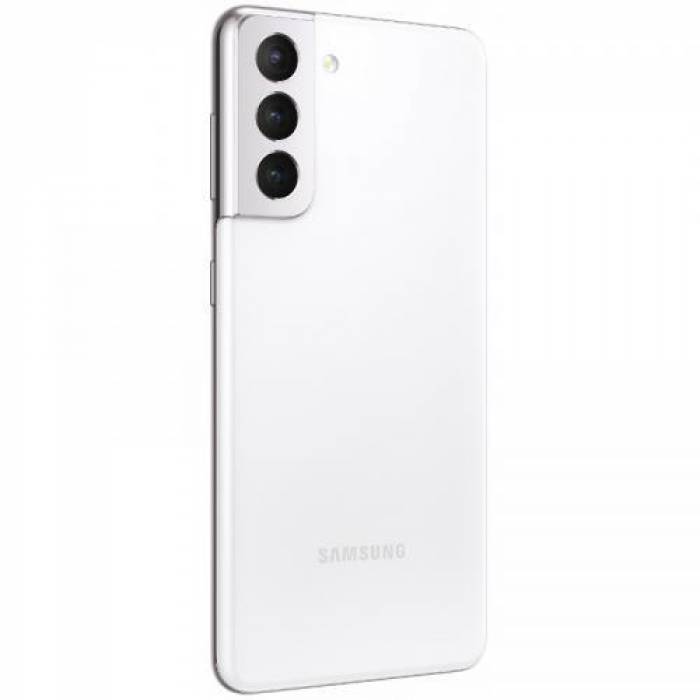 Telefon Mobil Samsung Galaxy S21 Dual SIM, 128GB, 8GB RAM, 5G, Phantom White