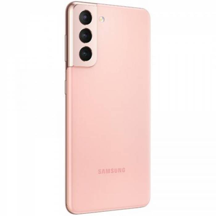 Telefon Mobil Samsung Galaxy S21 Dual SIM, 256GB, 8GB RAM, 5G, Phantom Pink