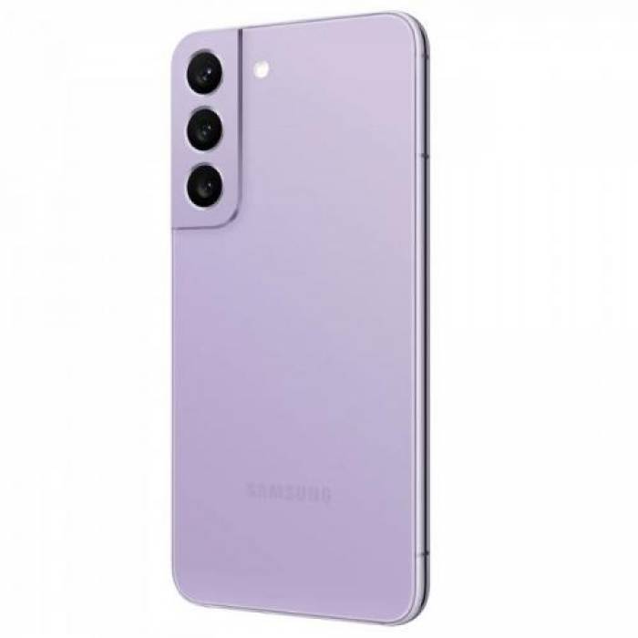 Telefon Mobil Samsung Galaxy S22, Dual SIM Hybrid, 128GB, 8GB RAM, 5G, Bora Purple