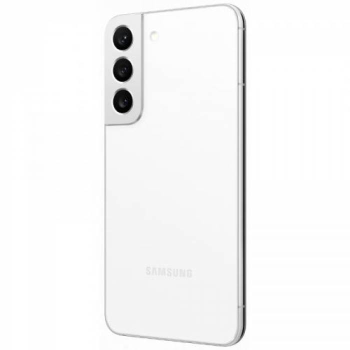 Telefon Mobil Samsung Galaxy S22, Dual SIM Hybrid, 128GB, 8GB RAM, 5G, Phantom White