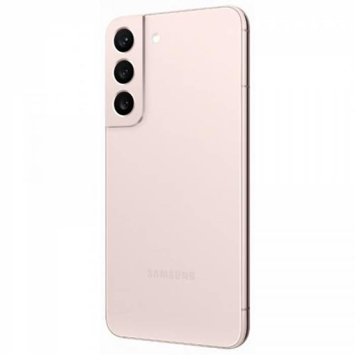 Telefon Mobil Samsung Galaxy S22, Dual SIM Hybrid, 128GB, 8GB RAM, 5G, Pink Gold