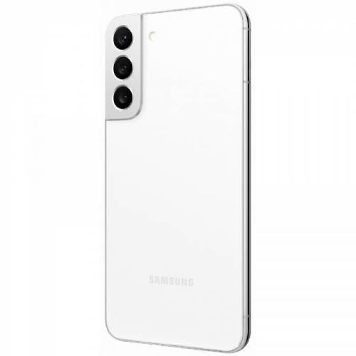 Telefon Mobil Samsung Galaxy S22 Plus, Dual SIM Hybrid, 256GB, 8GB RAM, 5G, Phantom White