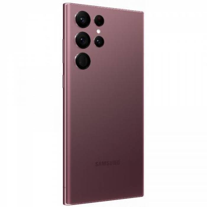 Telefon mobil Samsung Galaxy S22 Ultra, Dual SIM Hybrid, 128GB, 8GB RAM, 5G, Burgundy