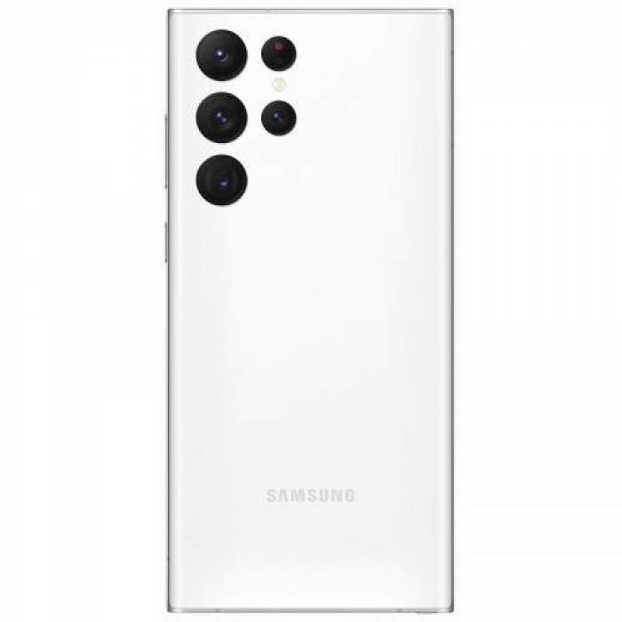Telefon mobil Samsung Galaxy S22 Ultra, Dual SIM Hybrid, 128GB, 8GB RAM, 5G, Phantom White