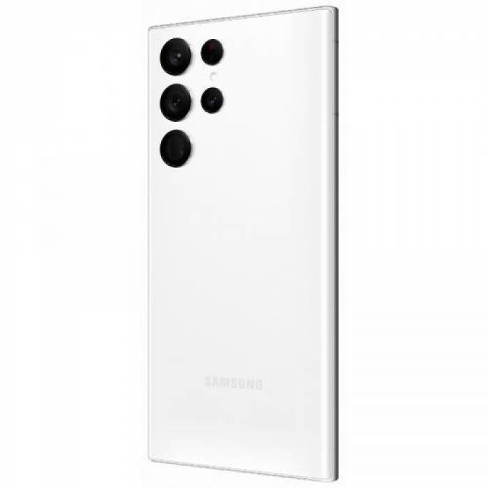 Telefon mobil Samsung Galaxy S22 Ultra, Dual SIM Hybrid, 128GB, 8GB RAM, 5G, Phantom White