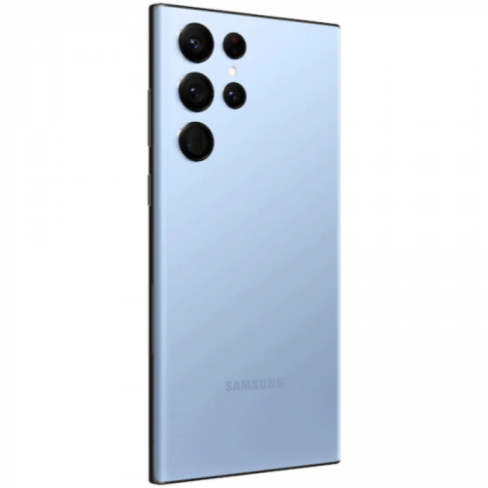 Telefon mobil Samsung Galaxy S22 Ultra, Dual SIM Hybrid, 256GB, 12GB RAM, 5G, Sky Blue