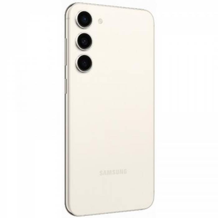 Telefon Mobil Samsung Galaxy S23 Plus, Dual SIM Hybrid, 512GB, 8GB RAM, 5G, Cream