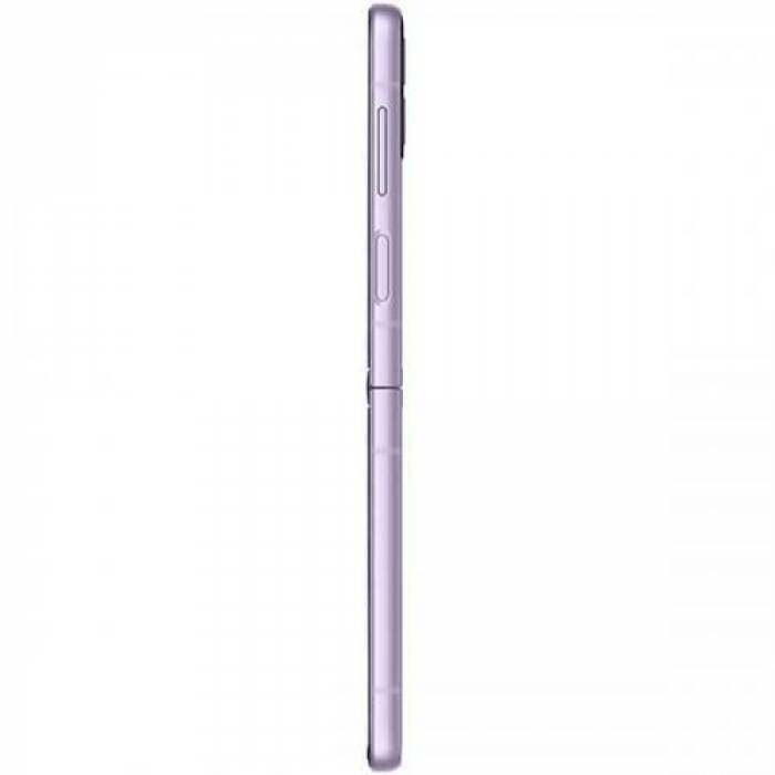 Telefon Mobil Samsung Galaxy Z Flip 3, Dual Sim Hybrid, 128GB, 8GB RAM, 5G, Lavender