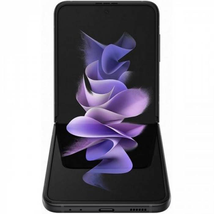 Telefon Mobil Samsung Galaxy Z Flip 3, Dual Sim Hybrid, 128GB, 8GB RAM, 5G, Phantom Black