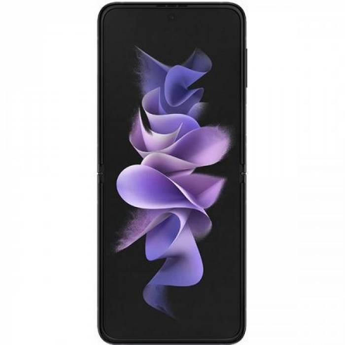 Telefon Mobil Samsung Galaxy Z Flip 3, Dual Sim Hybrid, 128GB, 8GB RAM, 5G, Phantom Black