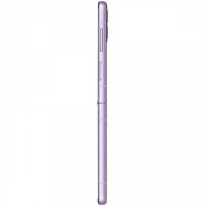 Telefon Mobil Samsung Galaxy Z Flip 3, Dual Sim Hybrid, 256GB, 8GB RAM, 5G, Lavender