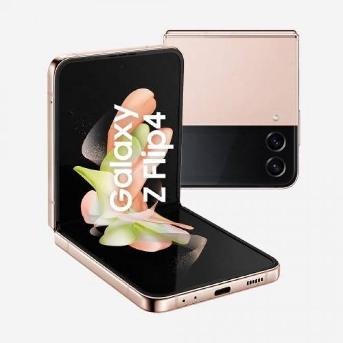 Telefon mobil Samsung Galaxy Z Flip 4, Dual Sim, 256GB, 8GB RAM, 5G, Pink Gold