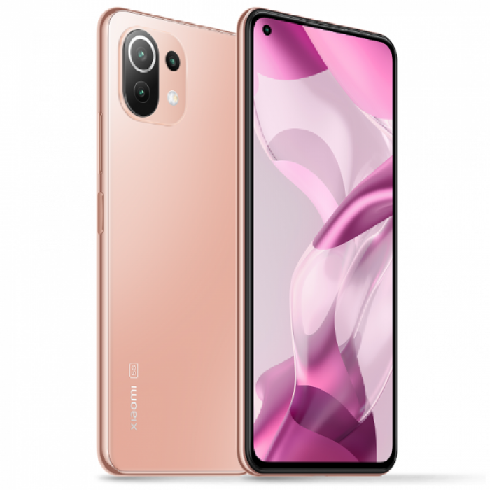 Telefon Mobil Xiaomi 11 Lite 5G NE Dual SIM, 128GB, 8GB RAM, 5G, Peach Pink