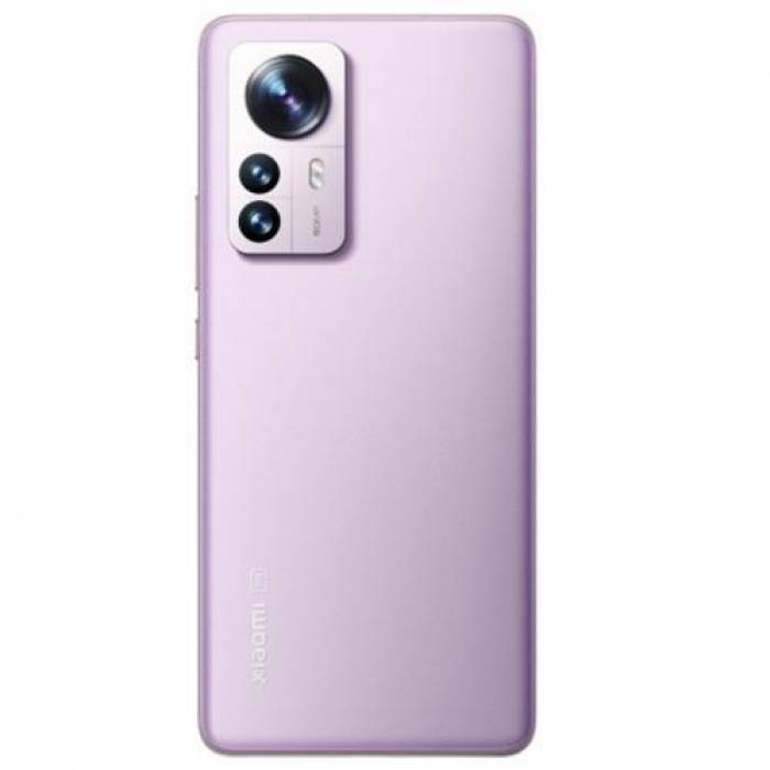 Telefon Mobil Xiaomi 12 (2022), Dual SIM, 256GB, 8GB RAM, Dual SIM, 5G, Android 12, Purple