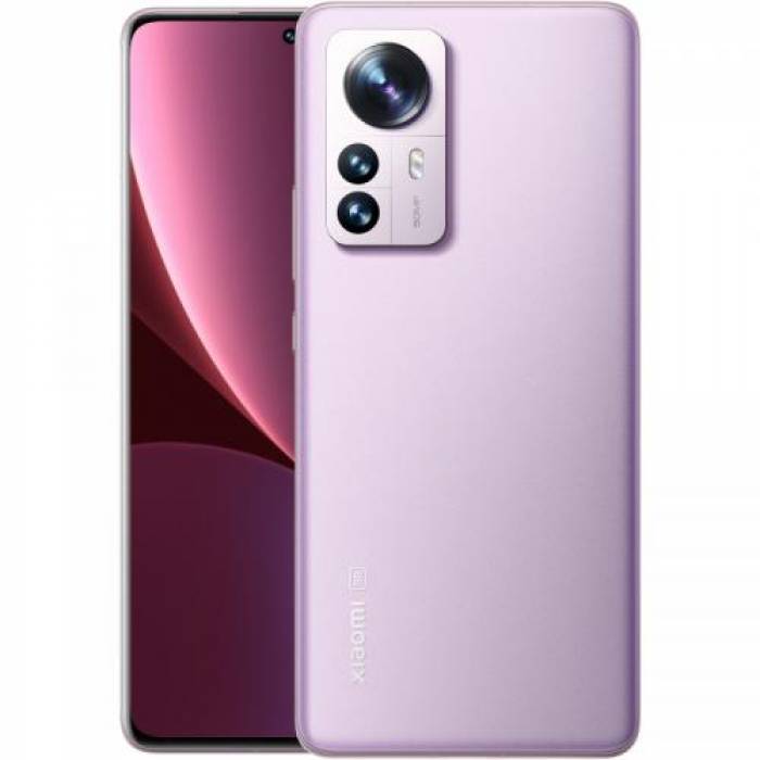 Telefon Mobil Xiaomi 12 Pro (2022), Dual SIM, 256GB, 12GB RAM, Dual SIM, 5G, Android 12, Purple