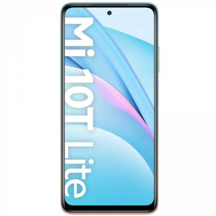 Telefon mobil Xiaomi Mi 10T Lite, Dual SIM, 128GB, 6GB RAM, 5G, Rose Gold Beach