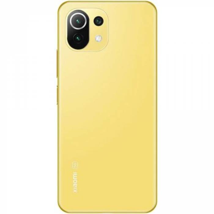 Telefon Mobil Xiaomi Mi 11 Lite, Dual SIM, 128GB, 8GB RAM, 5G, Citrus Yellow