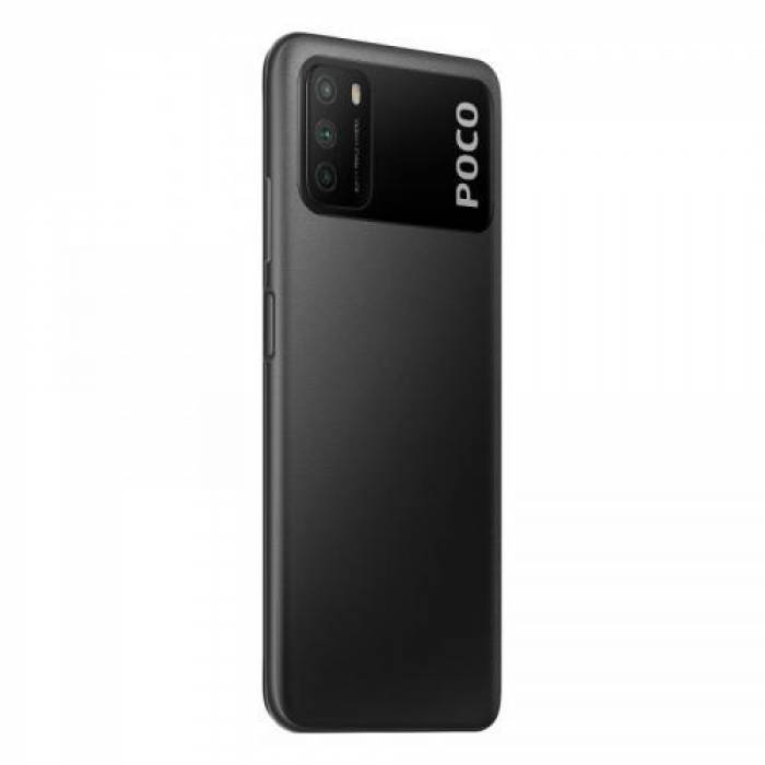 Telefon Mobil Xiaomi Poco M3 Dual SIM, 128GB, 4GB RAM, 4G, Power Black