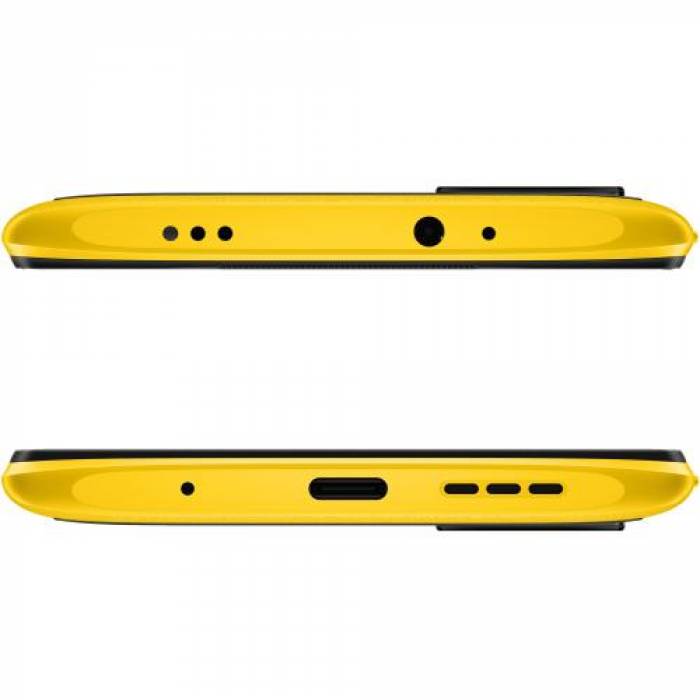 Telefon Mobil Xiaomi Poco M3 Dual SIM, 64GB, 4GB RAM, 4G, Yellow