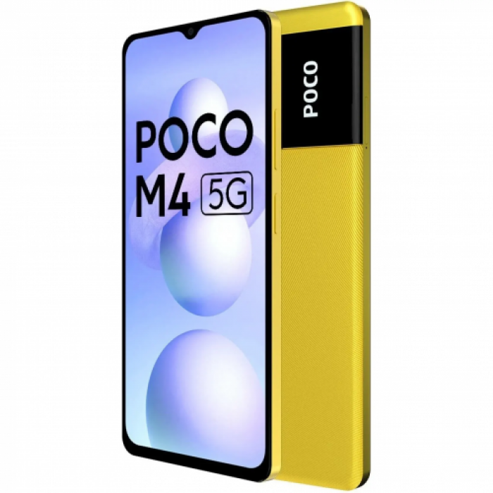 Telefon Mobil Xiaomi Poco M4 5G, Dual SIM, 128GB, 6GB RAM, 5G, Android 12, Poco Yellow