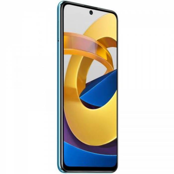 Telefon Mobil Xiaomi Poco M4 Pro 5G, Dual SIM, 64GB, 4GB RAM, 5G, Android 11, Cool Blue