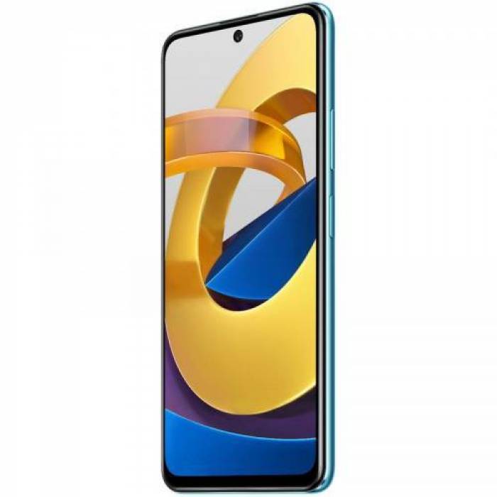 Telefon Mobil Xiaomi Poco M4 Pro 5G, Dual SIM, 64GB, 4GB RAM, 5G, Android 11, Cool Blue