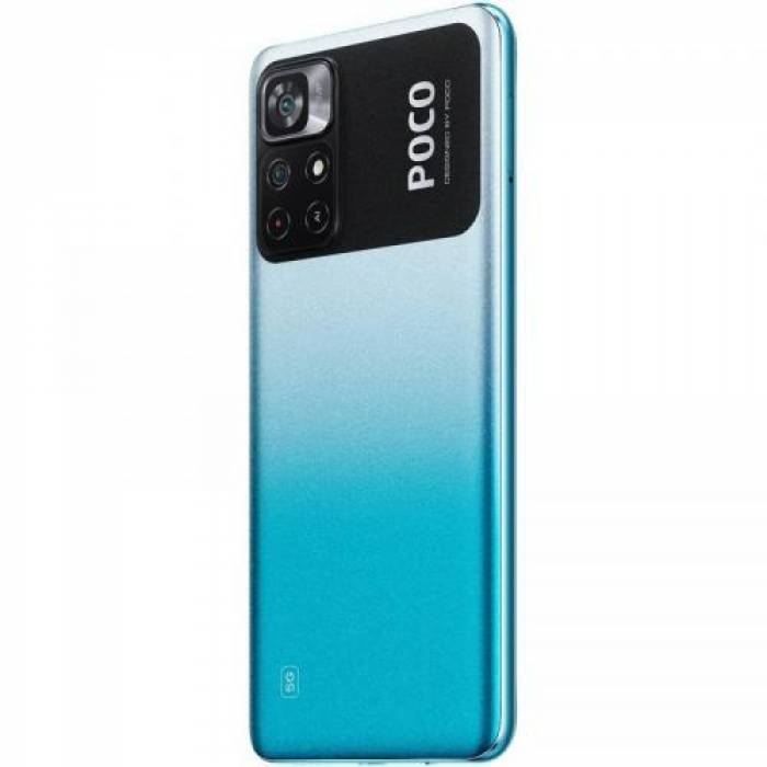 Telefon Mobil Xiaomi Poco M4 Pro 5G, Dual SIM, 64GB, 4GB RAM, 5G, Android 11, Cool Blue