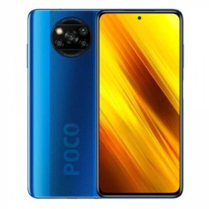 Telefon Mobil Xiaomi Poco X3 NFC Dual SIM, 128GB, 6GB RAM, 4G, Cobalt Blue