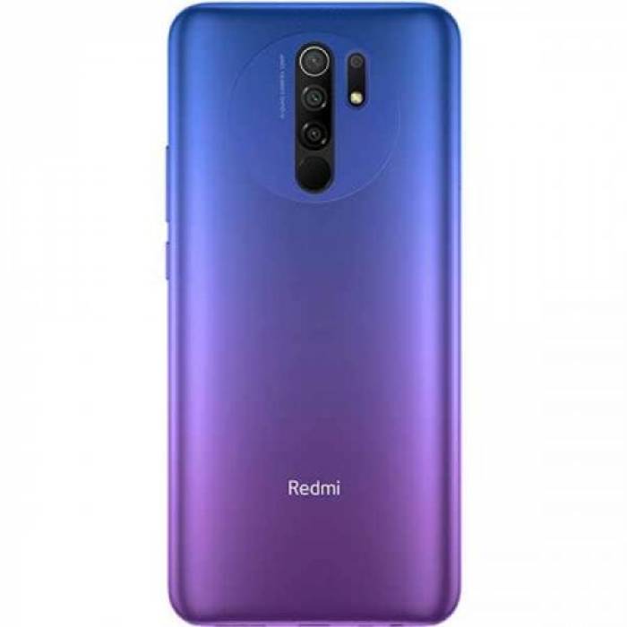 Telefon mobil Xiaomi Redmi 9 Dual Sim, 64GB, 4GB RAM, 4G, Sunset Purple