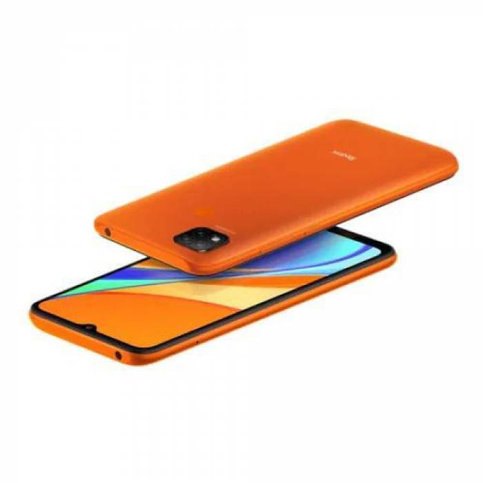 Telefon Mobil Xiaomi Redmi 9C, Dual SIM, 32GB, 2GB RAM, 4G, Android 10, Sunrise Orange