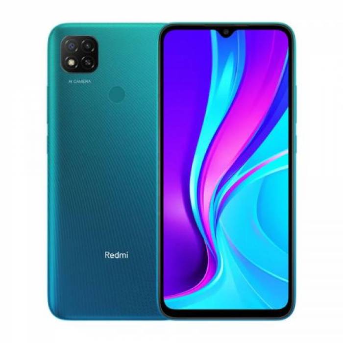 Telefon Mobil Xiaomi Redmi 9C NFC, Dual SIM, 64GB, 3GB RAM, 4G, Android 10, Aurora Green