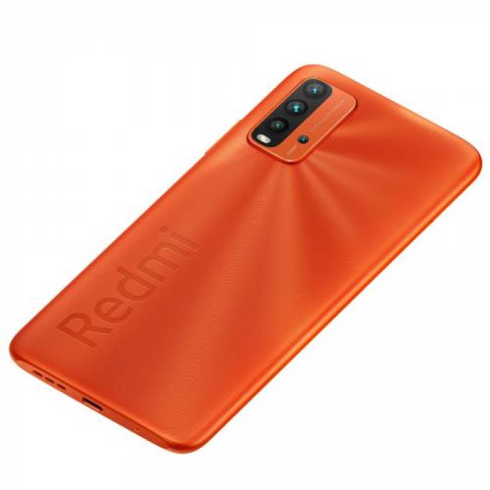 Telefon Mobil Xiaomi Redmi 9T, Dual SIM, 128GB, 4GB RAM, 4G, Android 10, Sunrise Orange