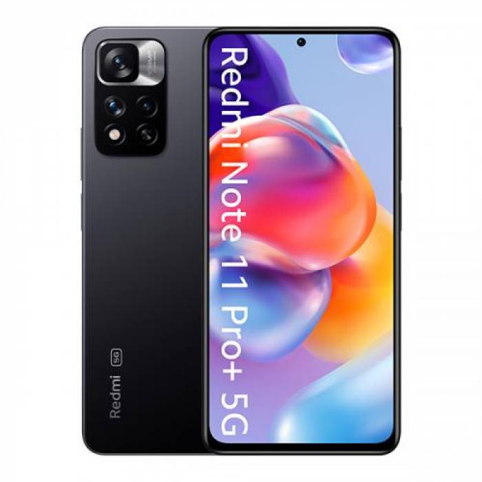 Telefon mobil Xiaomi Redmi Note 11 Pro Plus, Dual SIM, 128GB, 6GB RAM, 5G, Graphite Gray